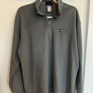 Vintage Patagonia grey 1/4 zip fleece - size L